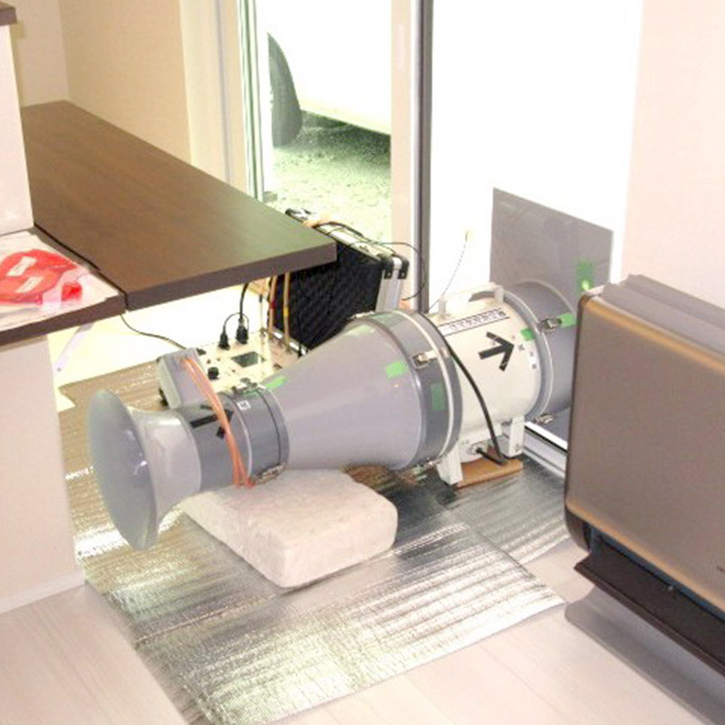 全棟気密測定実施